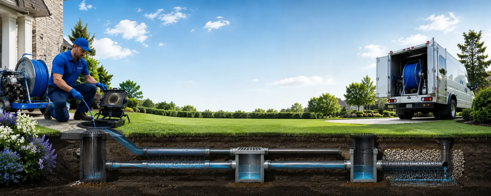 Outdoor drain cleaning information for Mabie, WV